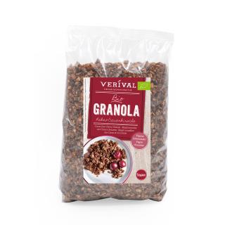 Cereale Granola Cacao si visine XXL 1300gr Verival Bio