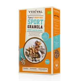 Cereale Granola cu alune, seminte,cocos pentru sportivi 400gr Verival Bio