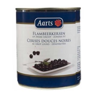 Compot de cirese negre dulci fara samburi in sirop 800 g Aarts