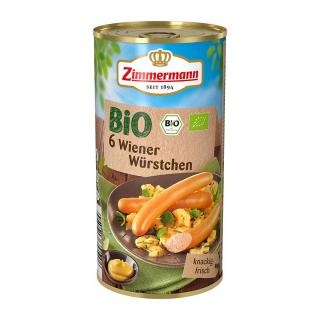 Crenvursti Wiener 550 g Zimmermann Bio, fara gluten