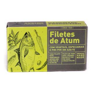 File de ton in ulei de masline cu legume si condimente 120gr Aveiro