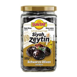Masline negre uscate 500 gr Suntat