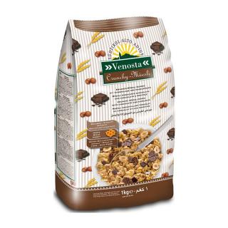 Muesli Crunchy Ciocolata-Alune de padure 1kg Venosta