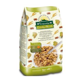 Muesli Crunchy Stafide-Alune de padure 1kg Venosta