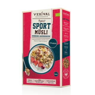 Musli Capsune si Visine pentru sportivi 300gr Verival Bio
