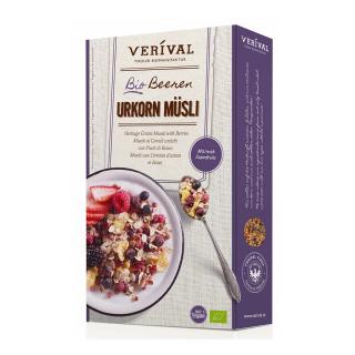 Musli cu fructe de padure 325 g Verival Bio