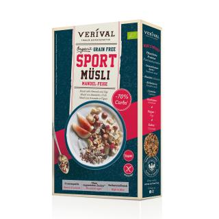 Musli cu Migdale si Smochine pentru sportivi 300gr Verival Bio
