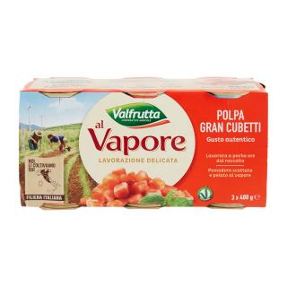 Pulpa de rosii Al Vapore 3x400 g Valfrutta