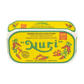Sardine in ulei de masline extra-picant 125gr Nuri