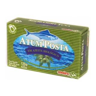 Ton solid in ulei de masline BIO 120gr Aveiro