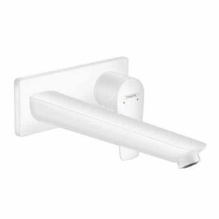 BATERIE LAVOAR TALIS E CU MONTAJ PE PERETE SI PIPA 225 MM, WHITE MATT