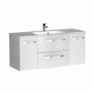 MOBILIER WAVE 120, SASE SERTARE (DOUA INTERNE) SOFT CLOSE, ALB LUCIOS NOU