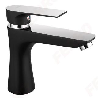 Square Black Chrome - baterie stativa lavoar