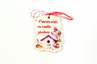 Martisor din lemn, pictat