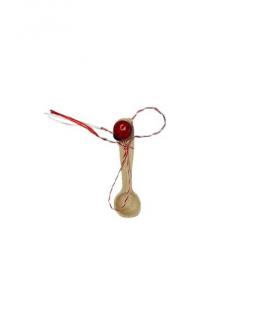 Martisor Lingura din Lemn, Brosa