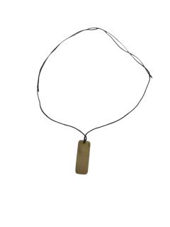 Pandant Dreptunghiular din Alama ,   Eleganta Handmade cu Accente Minimaliste