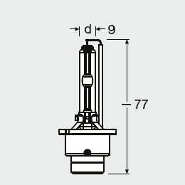 Bec Xenon 42V D4S 4150 K Xenarc Original Osram