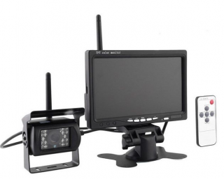 Kit marsarier wireless cu camera si display de 7   12V 24V, K611W pentru Camioane, Autocare, Bus-uri