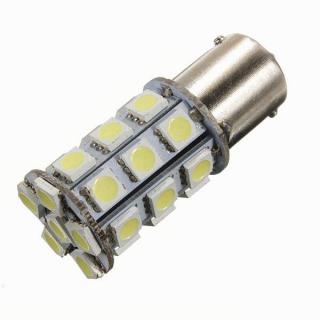 Led auto Alb 24V BA15S 27 SMD cu pini simetrici la 180 grade