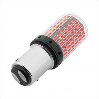 Led auto Canbus ROSU BAY15D P21 5W 144 SMD 3014 12V - BAY15D-144SMD-3014-RED