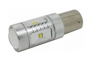 Led auto Galben 30W BA15S 12-24V Canbus cu leduri CREE