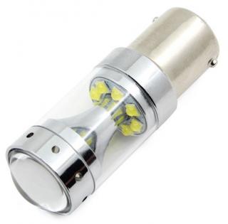 Led auto PORTOCALIU 60W BA15S Canbus cu leduri CREE - BTLE1607C