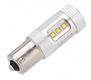 Led auto PORTOCALIU 80W BA15S   P21W, 12V-24V Canbus led CREE - BTLE1125C-BA15S-PORTOCALIU