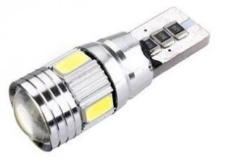 Led auto Portocaliu Canbus T10 cu 6 SMD 5730 - BTLEK040