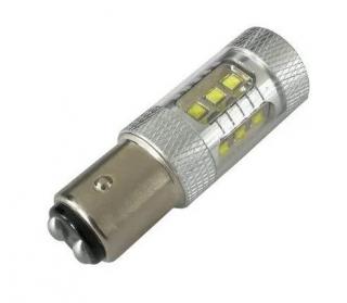 Led auto ROSU 80W BAY15D   P21 5W, 12V-24V Canbus led CREE - BTLE1125C-BAY15D-ROSU