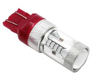 Led auto ROSU T20 (7440) Canbus 30W 12-24V Leduri CREE cu o singura intensitate