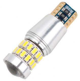 Led auto T10 Canbus 12-24V cu 28 SMD 3014 + Lupa - fara polaritate - BTLEK051