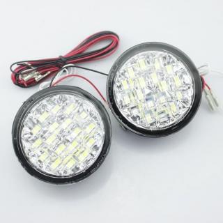 Lumini de zi rotunde 18 led 0,5W 12V - Off when headlight on