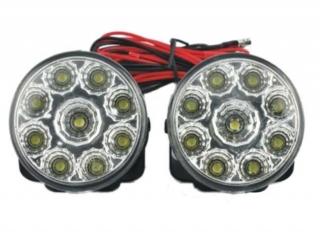 Lumini de zi rotunde 9 led 0,5W 12V