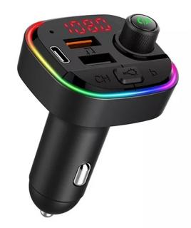 Modulator FM 12-24V Bluetooth 5.0 cu functie de incarcator auto Fast Charge 3.0 si port USB C - C13