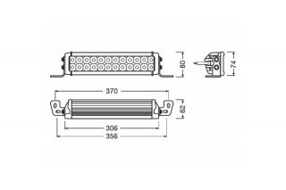 Proiector Led 6000K, 2100 Lm - Ledriving Lightbar Vx250-Cb Osram