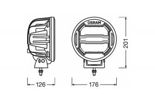 Proiector Led 6000K, 3000 Lm - Ledriving Round Mx180-Cb Osram