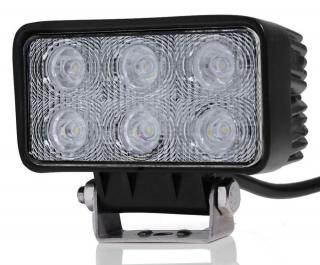 Proiector LED Auto Offroad 18W 12V-24V, 1320 Lumeni, Dreptunghiular, Flood Beam 60 Grade