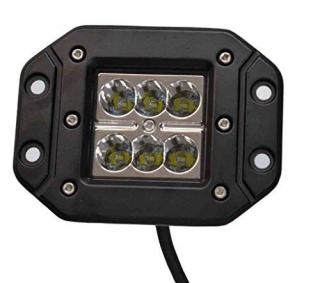 Proiector LED Auto Offroad 18W 12V-24V, 1320 Lumeni, Incastrabil, Flood Beam 90 Grade