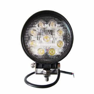 Proiector LED Auto Offroad 27W 12V-24V, 1980 Lumeni, Rotund, Spot Beam 30 Grade