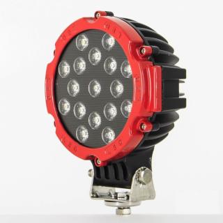 Proiector LED Auto Offroad 51W 12V-24V, 3740 Lumeni, Rosu, Flood Beam 60 Grade