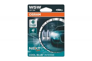 Set 2 Becuri 12V W5W Cool Blue Intense Nextgen Blister Osram