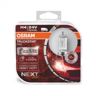 Set 2 Becuri Camion 24V H1 70 W Truckstar Pro +120% Nextgen Osram