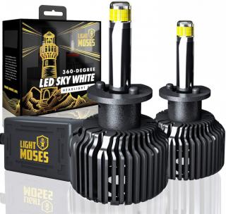 Set 2 leduri H1 M9 Canbus 360 grade pentru far auto, putere 80W set, luminozitate 8000 Lm set, 12V M9-H1