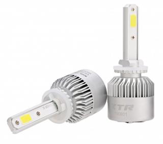 Set 2 leduri H27 COB Canbus pentru far auto putere 72W, luminozitate 8000 Lm, 12V - 24V