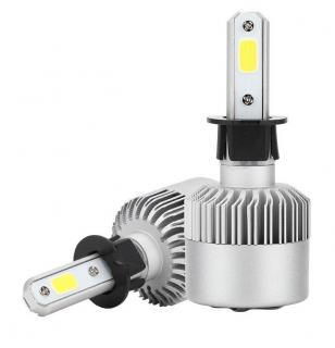 Set 2 leduri H3 COB Canbus pentru far auto putere 72W, luminozitate 8000 Lm, 12V - 24V