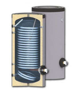 Boiler termoelectric Sunsystem SWPN 400 1S cu o serpentina marita de pardoseala