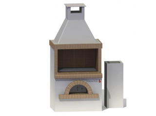 Gratar de gradina cu cuptor ,   105 cm