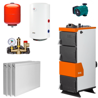 Pachet Centrala pe combustibil solid Tis 25kw