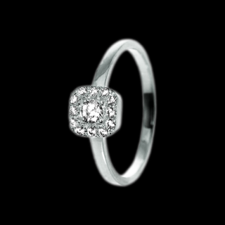 Inel aur 14K cu diamante – Model i001B (0.22ct)