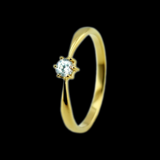 Inel aur 14K cu diamante – Model i008 (0.1ct)